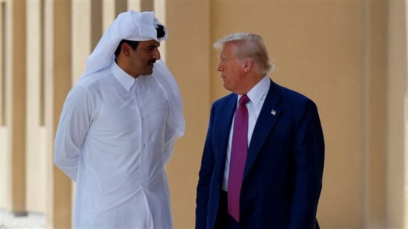 ترامب وأمير قطر