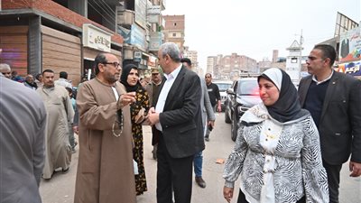 محافظ الغربية يتابع إزالة حديقة قطور القديمة لاستكمال محور مصرف الزهار