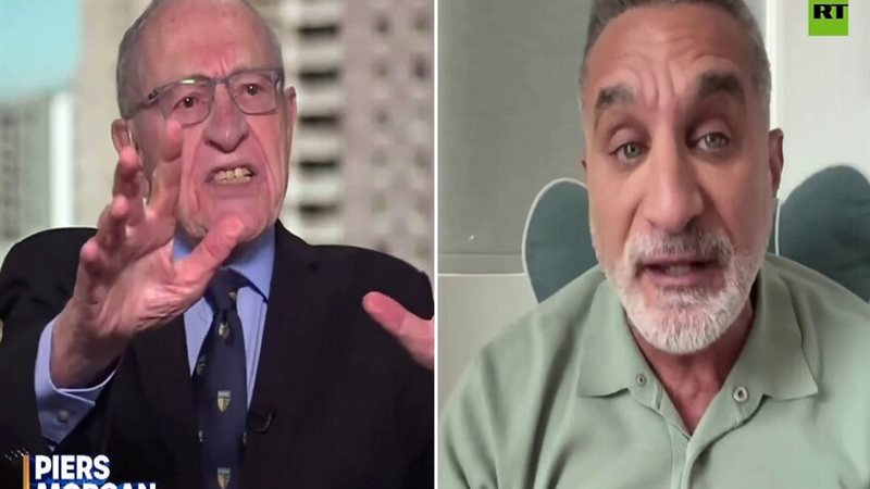 باسم يوسف وآلان ديرشوفيتز