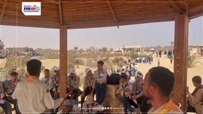 طلائع فتيان الكشافة ينظمون ورش عمل بيئية وتوعوية وسط الطبيعة بوادي الريان 