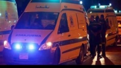 اصابة 4 اشخاص اثر حادث تصادم بين سيارة نقل ودراجة بخارية تروسيكل بالبحيرة