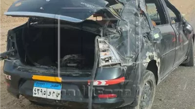 حادث مروع على طريق أسيوط الصحراوي.. 4 مصابين بينهم سيدة وطفل