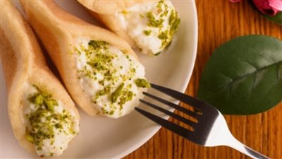 طريقة عمل قطايف عصافيري بالقشطة المنزلية بخطوات بسيطة وسريعة 	