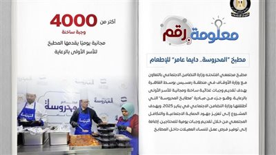 4000 وجبة ساخنة.. مطبخ 