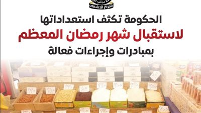 بتخفيضات تصل إلى 40%.. الحكومة تكثف استعداداتها لاستقبال شهر رمضان المعظم