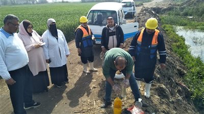 تنفيذ مسح بيئي قياسي لمصرف وهدان بمحطة معالجة صرف المحمدية بدمياط 