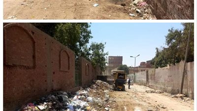 محافظة الجيزة تطلق حملة نظافة موسعة بطريق مقابر كفر الجبل لتحسين المظهر العام