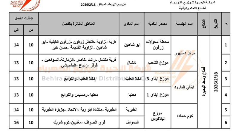 ننشر مواعيد وأماكن