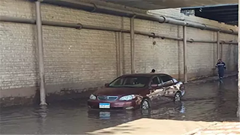 كسر ماسورة بنفق أسوان