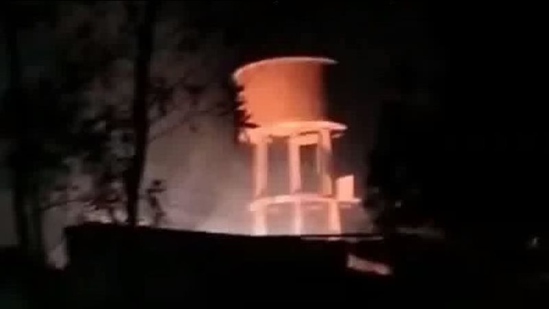 لحظة نشوب الحريق