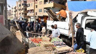 حملة مكبرة لمحلي أسوان  لازالة الاشغالات والتعديات وضبط المخالفين بالمدينة 