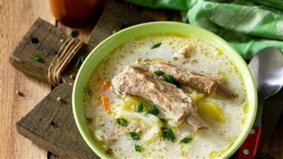 طريقة تحضير الشاكرية باللحم واللبن على الطريقة السورية الأصلية