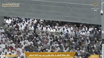 بث مباشر.. شعائر صلاة العشاء والتراويح من الحرمين سابع ليلة من رمضان