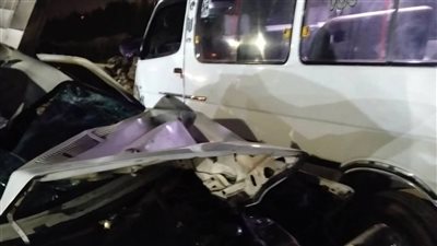 مصرع شاب وإصابة اثنين آخرين إثر تصادم سيارتين ف موتوسيكل بالمنوفية