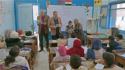 مدير تعليم أسيوط يتفقد 7 مدارس بالعتمانية وعزبة الأقباط بالبدارى