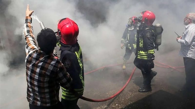 حريق إيران
