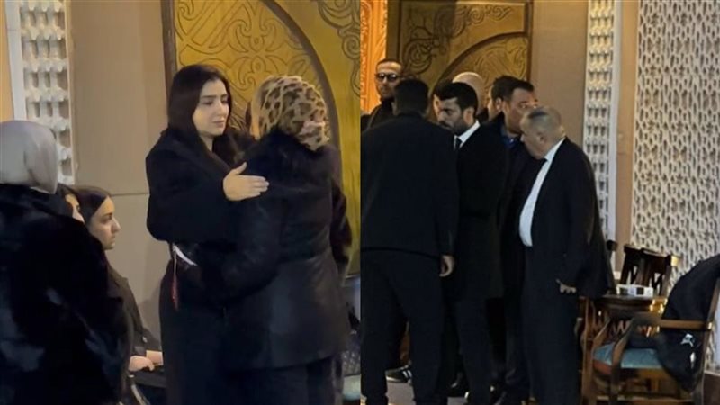عزاء والد مي عمر