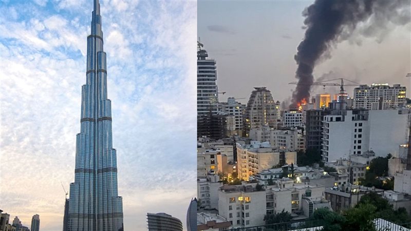 استهداف محيط برج