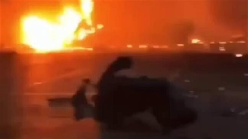 حريق ميناء جبل علي