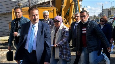 بورسعيد: تنفيذ أكثر من 80% من مشروع شبكات الانحدار بحي الزهور