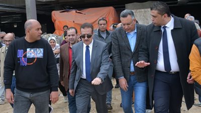 جولة تفقدية لمحافظ بورسعيد وقيادات وادي النيل والنادي المصري لاستاد بورسعيد 