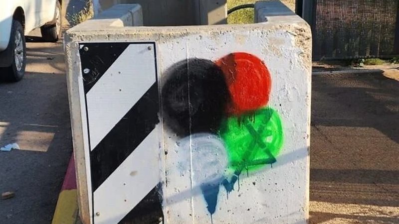  رش ألوان علم فلسطين