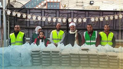مائدة إفطار جماعي بإدارة أوقاف نجع حمادي بالتعاون مع مؤسسة 