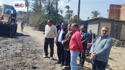 السكرتير المساعد للفيوم يتابع أعمال تطهير المجرى المائي بعزبة علي عبد العال