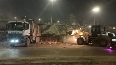 رفع ١٩٠٠ طن مخلفات من نفق المنشية بالهرم ضمن حملات مكثفة للنظافة بالجيزة