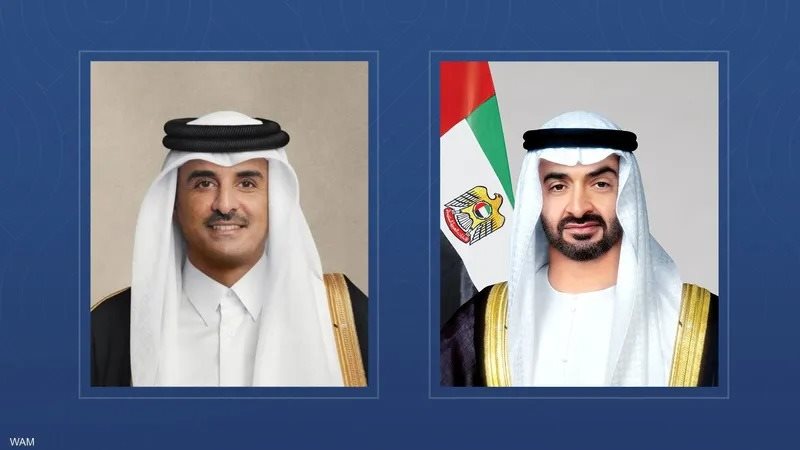 أمير قطر ورئيس الإمارات