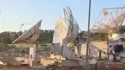 حزب الله يستهدف محطة الاتصالات الفضائية للجيش الاحتلال الإسرائيلي (فيديو)