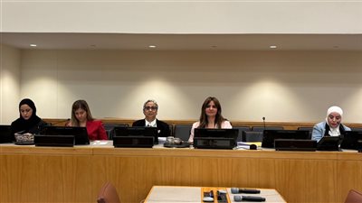 رئيسة المجلس القومي للمرأة ورئيسة وفد مصر تلقى كلمة خلال الحدث الجانبي لمصر