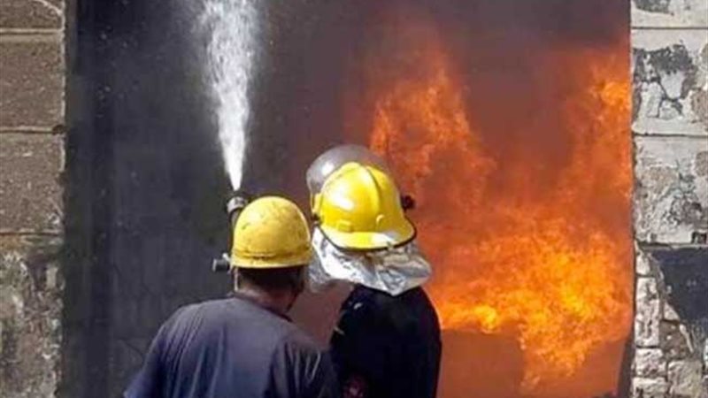 حريق يلتهم  محلات