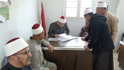 مدير أوقاف دمياط يتفقد إدارة ومساجد الزرقا لمتابعة العمل الدعوي خلال رمضان