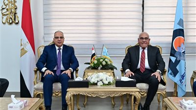 وزير الري يبحث مع الهيئة العربية للتصنيع توطين صناعة طلمبات محطات الرفع