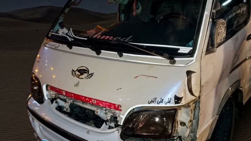 انقلاب سيارة ميكروباص
