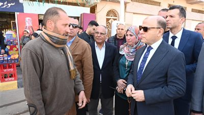 محافظ الغربية يتفقد محور مصرف الزهار بعد الانتهاء من أعمال الرصف 