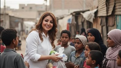 نسمة محمود ترسم البسمة في قرى مصر ببرنامج نسمة حياة |صور 