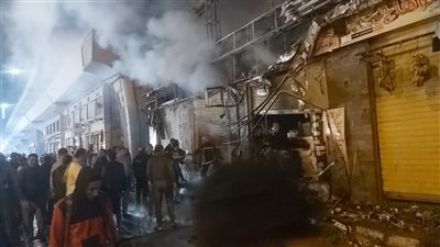 دون إصابات.. السيطرة على حريق 3 محال تجارية أسفل كوبري 21 بالعجمي 