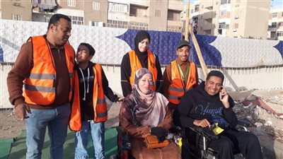 رواد السويس يرسمون البهجة بمبادرة أهلا بالعيد بساحة مسجد الخلفاء الراشدين