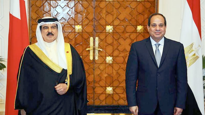 السيسي وملك البحرين