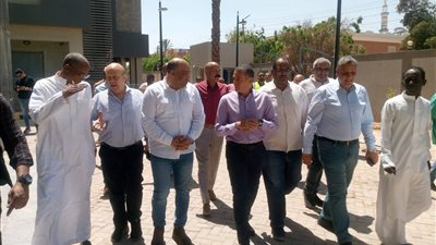 محافظ أسوان يتفقد مشروع تطوير وإحلال وتجديد مستشفى نصر النوبة المركزى  