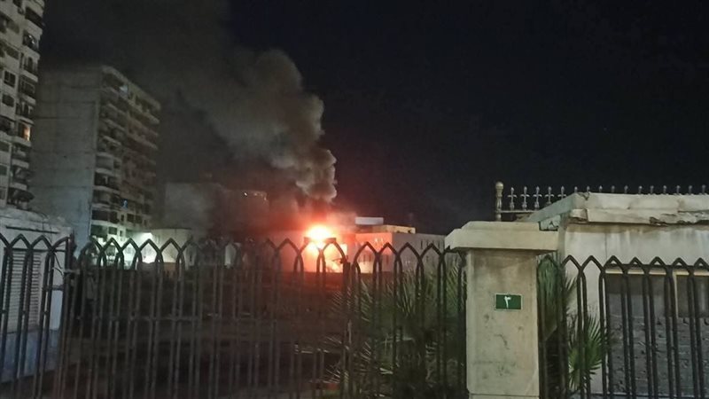 حريق بفندق سياحي