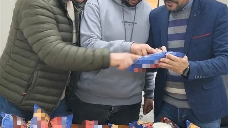 ضبط 9000 باكو بسكويت