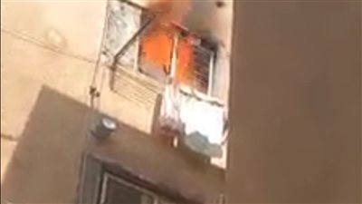 نشوب حريق داخل شقة سكنية بمنطقة القطامية بالقاهرة     