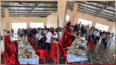  بسبب الطعام.. فوضى ومشاجرة عنيفة في حفل زفاف في الهند