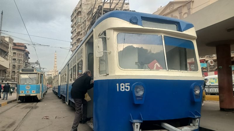 جانب من ترام الإسكندرية