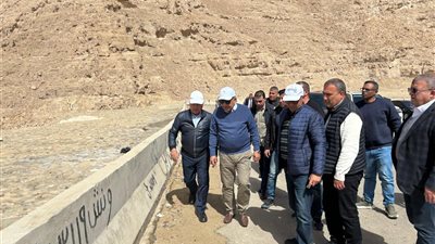 وزيرا النقل والكهرباء يتفقدان مشروعات طاقة الرياح في جبل الجلالة
