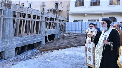 البابا تواضروس الثاني يتفقد موقع المركز الثقافي القبطي السكندري 