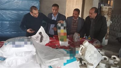 ضبط أكثر من  18 طن ملح طعام ومواد خام وأسمدة مغشوشة بكيان مخالف بالمنوفية